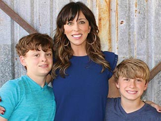Cathy Hale with children